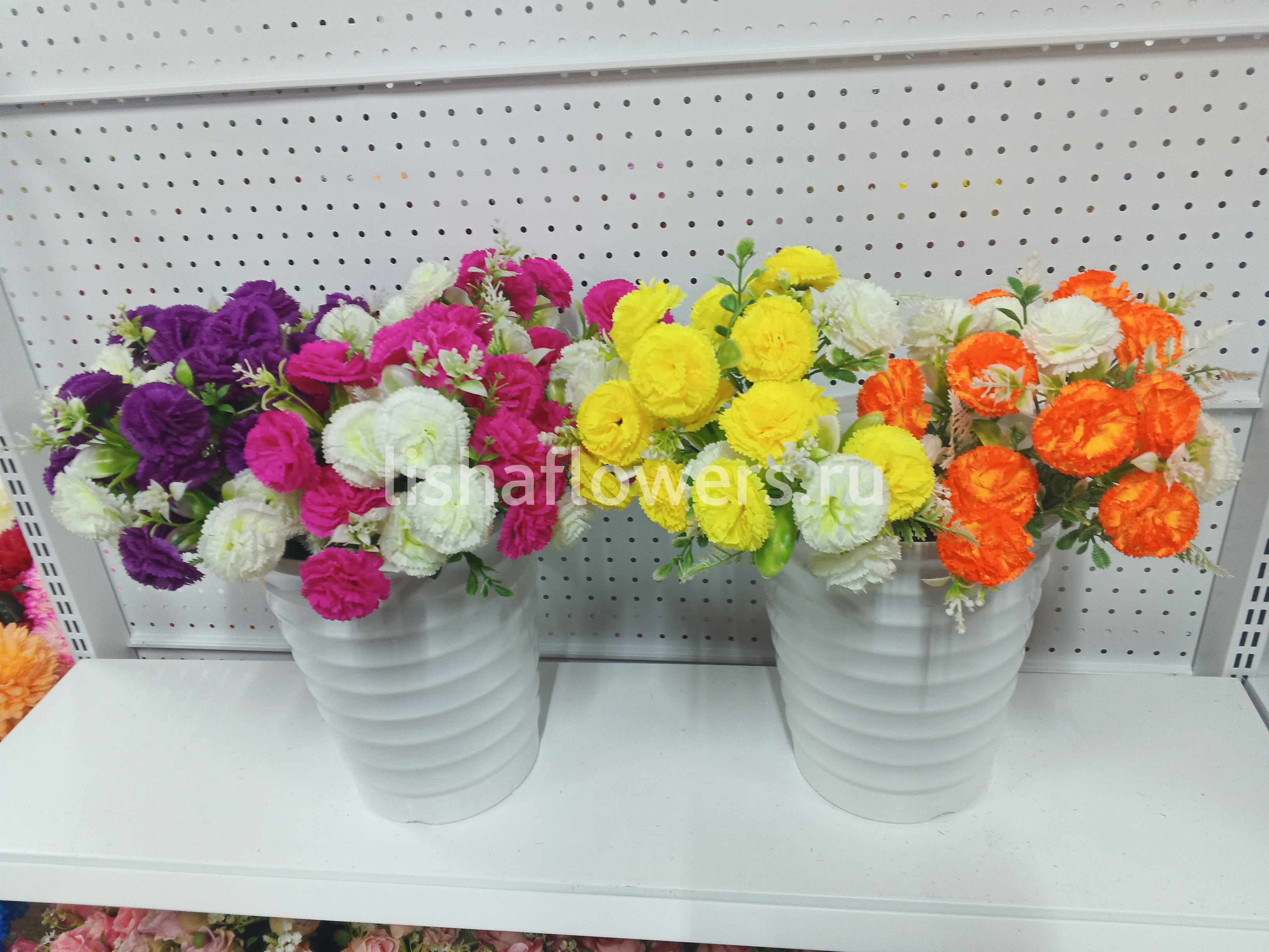 Букет гвоздик двухцв.7в 14г 50см.Арт.M-68 